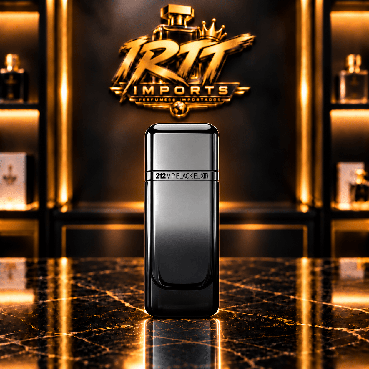 212 VIP Black Elixir Carolina Herrera Eau de Parfum - Perfume Masculino